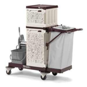 TTS MagicArt 141 Safety Plus: Carrello Albergo Chiuso con Lavaggio e Portasacco