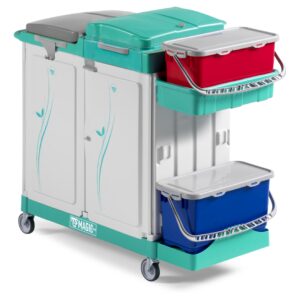 TTS Magic System 760E Carrello Pulizia Professionale con 3 Reparti Chiusi - 1