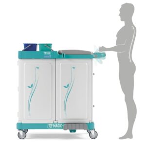 TTS Magic System 760E Carrello Pulizia Professionale con 3 Reparti Chiusi - 3