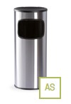 Stilcasa Gettacarte con Posacenere in Acciaio Inox Satinato 20 LT