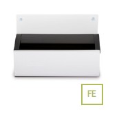 Stilcasa Posacenere Murale in Metallo Verniciato Bianco