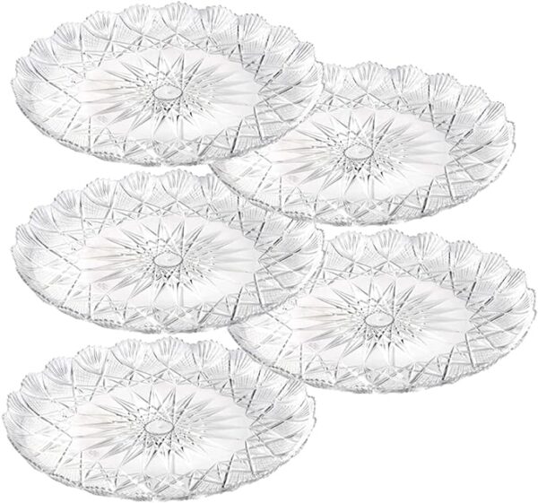 Vassoi Stella in Plastica Color Cristallo Atossici e Asettici Confezione da 10kg