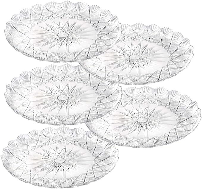 Piatti Stella in Plastica Color Cristallo Atossici e Asettici Confezione da 10kg