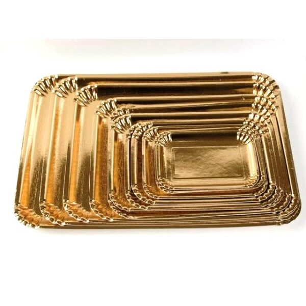 Vassoi in Cartone Oro per Dolci Pasticceria Gastronomia Confezione da 10Kg