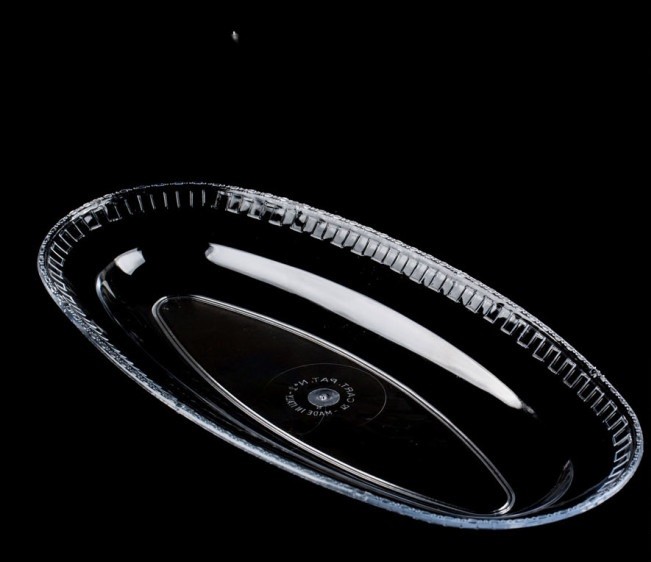 Vassoi Ovali in Plastica Effetto Cristallo Catering Pasticceria CF da 10KG