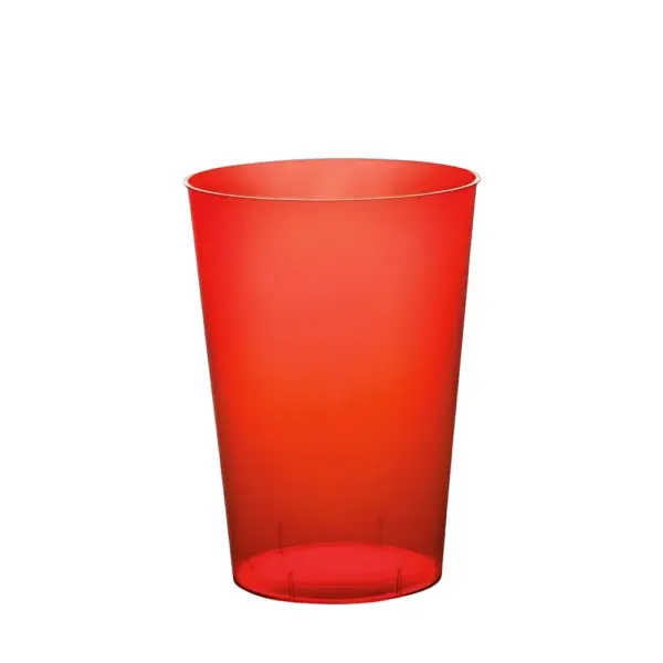 Bicchiere Rosso PP Riutilizzabile Infrangibile Natale 320 cc 6 Pezzi