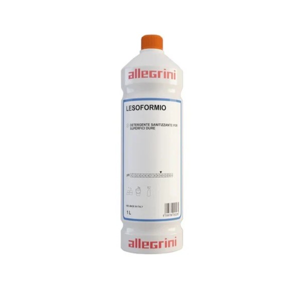 Allegrini Lesoformio Detergente Igienizzante per Superfici Dure 1 Lt o 5 Kg