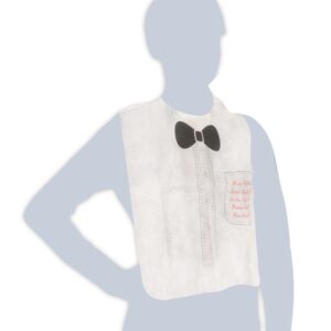 Bavaglio Ristorazione Monouso bianco con Papillon in TNT 50 Pezzi - 2