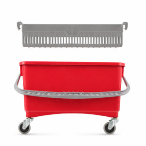 Secchio Lavavello Spandicera Rettangolare 22 Lt con Ruote e Strizzatore