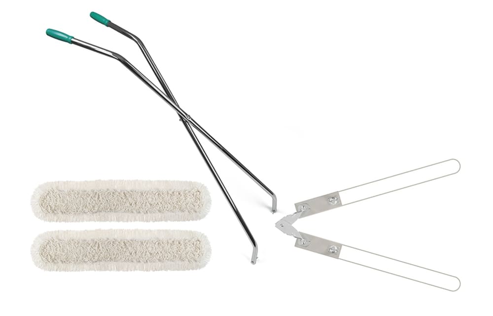 Scopa a Forbice per Superfici Ampie (Manico + 2 Frange da 100 cm)