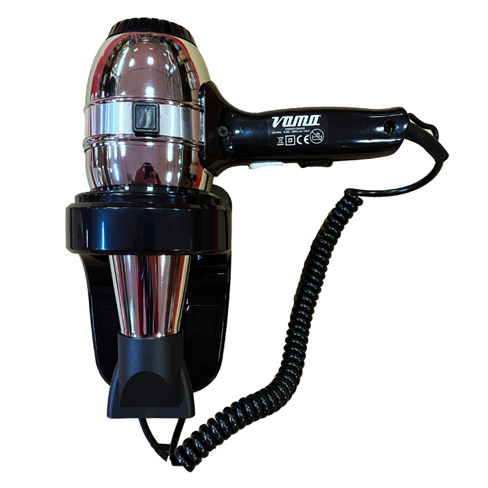 Asciugacapelli Professionale ETERNITY SHAVER NERO in Acciaio e ABS 1300W