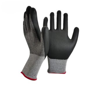 Guanti da Lavoro Nylon Nitrile Grip Puntinato EN 388 DPI II CAT Grigio - 1