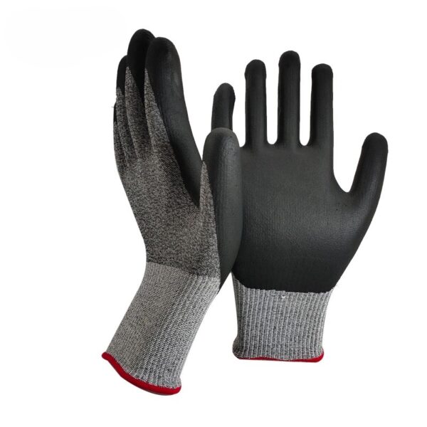 Guanti da Lavoro Nylon Nitrile Grip Puntinato EN 388 DPI II CAT Grigio