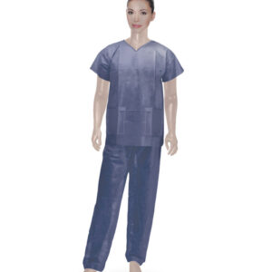 Divisa Monouso Ospedali SMS 30 gsm Casacca e Pantalone DM Classe I Blu - 1