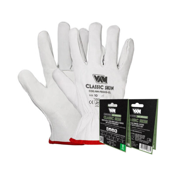 Guanti da Lavoro in Pelle Fiore Bovino Bianco CLASSIC SKIN DPI II