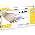 Guanti Lattice Bianchi senza Polvere Reflexx 46 DPI III DM I 5,7 Gr 100 Pz