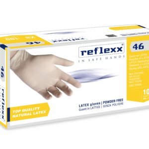 Guanti Lattice Bianchi senza Polvere Reflexx 46 DPI III DM I 5,7 Gr 100 Pz - 9