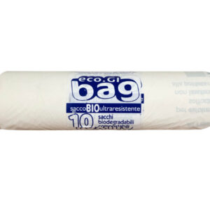 Sacchi Biodegradabili 70x110 Bianchi 110 LT Rotolo da 10 Pezzi - 1
