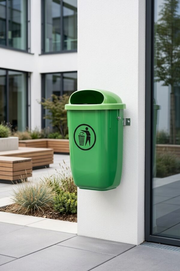 Gettacarte Murale in Polipropilene Verde 50 LT CLASSIC