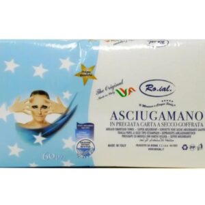 Roial Asciugamani Parrucchieri Monouso Carta a Secco 40x70 Goffrati 60pz