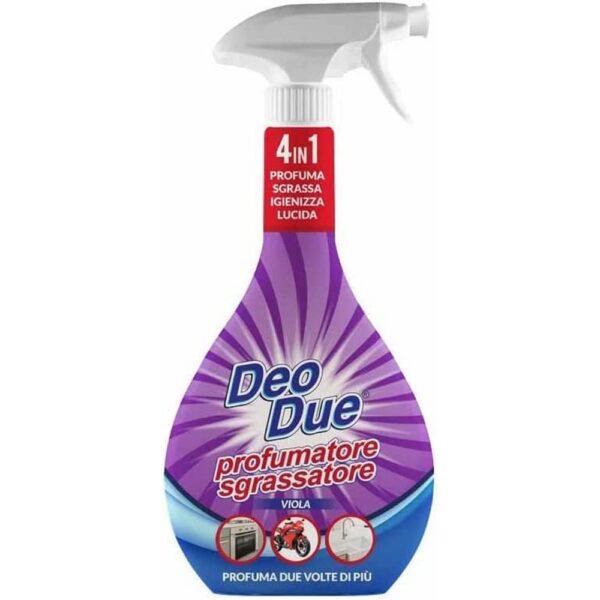 Deo Due Profumatore Sgrassatore 600 ML 4 in 1 Viola