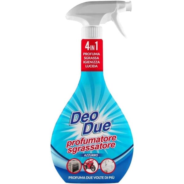 Deo Due Profumatore Sgrassatore 600 ML 4 in 1 Azzurro
