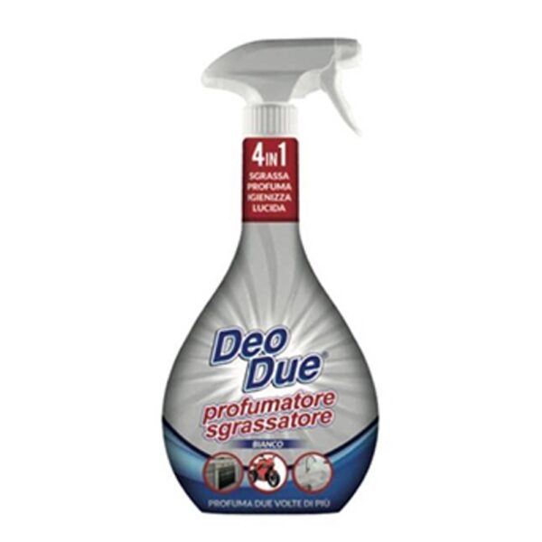 Deo Due Profumatore Sgrassatore 600 ML 4 in 1 Bianco