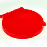 Coperchio Tondo in Plastica Rosso per Carrello a "X"
