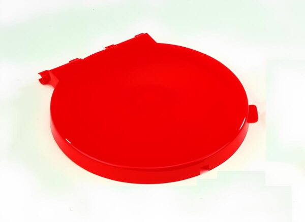 Coperchio Tondo in Plastica Rosso per Carrello a "X"