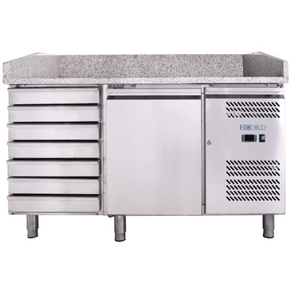 Banco Pizza Refrigerato Ventilato -2+8°C 1 Vasca 15108001000 cm