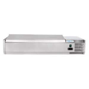 Vetrina Refrigerata Pizza +2+8°C con Coperchio Inox 1200335 cm