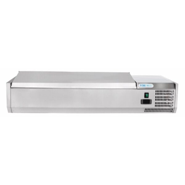 Vetrina Refrigerata Pizza Coperchio Inox 1200 mm +2+8°C