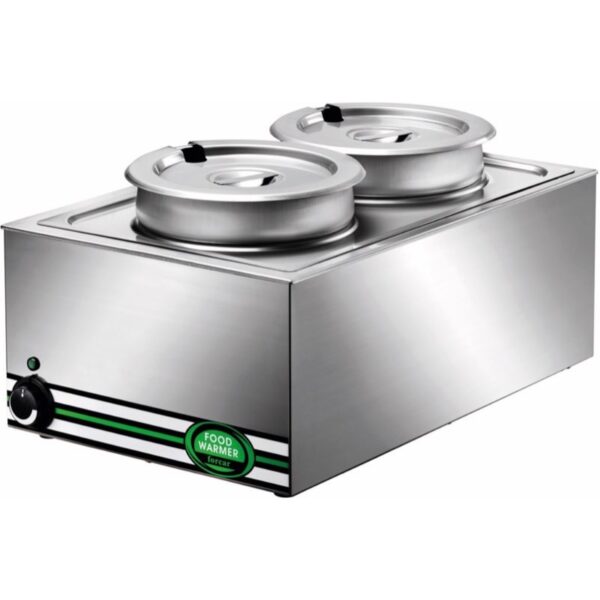 Tavola Calda a Bagnomaria 1 X GN1/1 150 Mm, 1200 W con 2 Pentole, 573728 cm