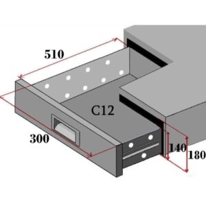 Set 2 Cassetti per Tavoli Refrigerati Forcold