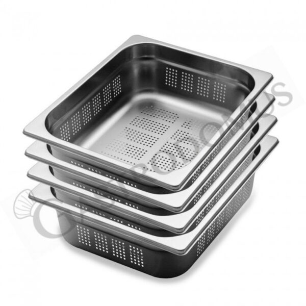 Vasca Inox Forata 4GN1/1 h=10 cm