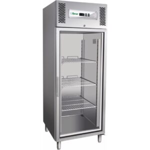Armadio Freezer GN2/1 Inox Ventilato Porta Vetro 7408302010 mm