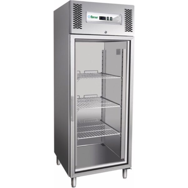 Armadio Freezer GN2/1 Inox Ventilato Porta Vetro 7408302010 mm