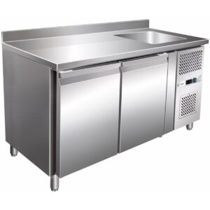 Tavolo Refrigerato con Alzatina e Lavello 1510700960 mm