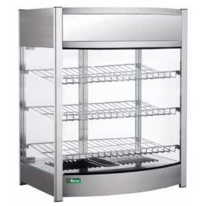 Vetrina Riscaldante con Griglia 3 Piani 1100 W 654579 cm