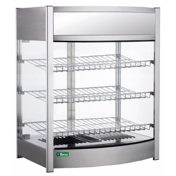 Vetrina Riscaldante con Griglia 3 Piani 1100 W 654579 cm