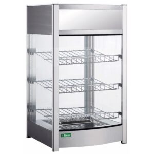 Vetrina Riscaldante con Griglia 3 Piani 800 W 464579 cm