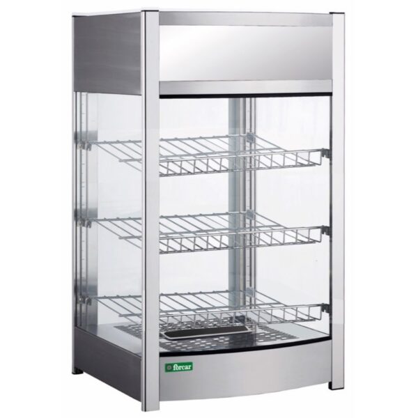 Vetrina Riscaldante con Griglia 3 Piani 800 W 464579 cm