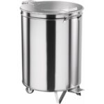 Portarifiuti con Ruote e Pedale 100L