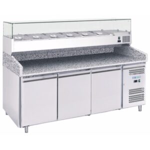 Banco Pizza Refrigerato Ventilato -2+8°C 20208001000 cm