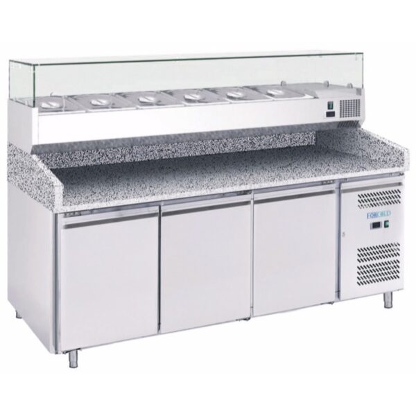 Banco Pizza Refrigerato Ventilato -2+8°C 20208001000 cm