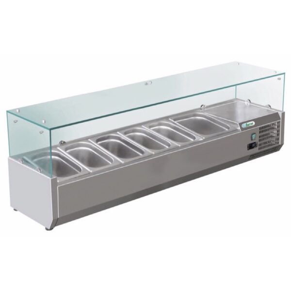 Vetrina Refrigerata Pizzeria Acciaio Inox Statica 1500395 mm