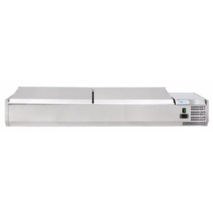 Vetrina Refrigerata Pizza Coperchio Inox 1800 mm +2+8°C