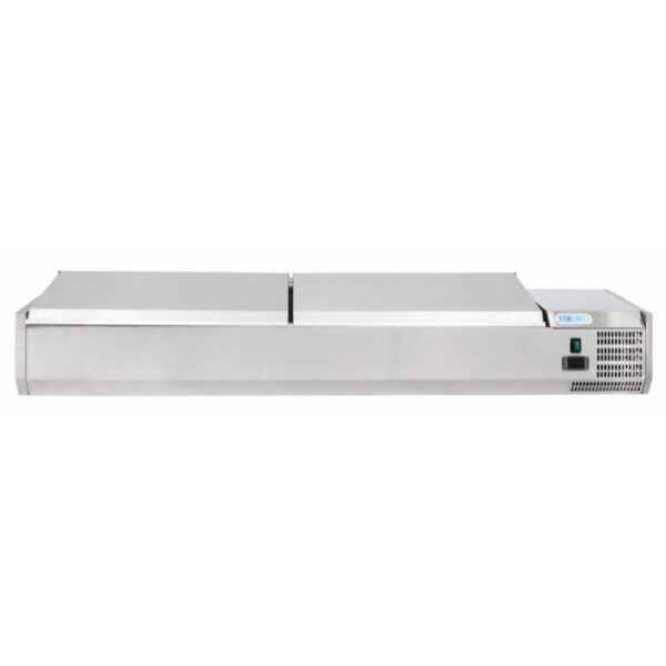 Vetrina Refrigerata Pizza Coperchio Inox 1800 mm +2+8°C