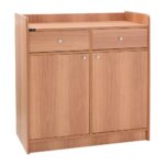 Mobile di Servizio in Legno Wengè con 2 Sportelli e 2 Cassetti 954999 cm