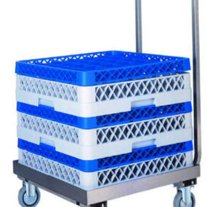 Carrello Portacestelli Vasca Inox con Manico CP1445 - 1